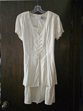 DBY Vintage Ivory Dress, No Visible Signs of Wear, Women's Size 11